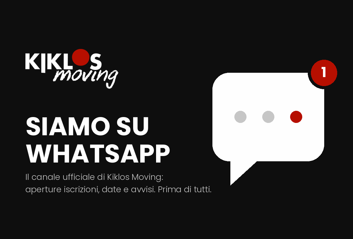 Kiklos Moving è su WhatsApp: nasce il canale ufficiale Kiklos Moving è su WhatsApp: nasce il canale ufficiale